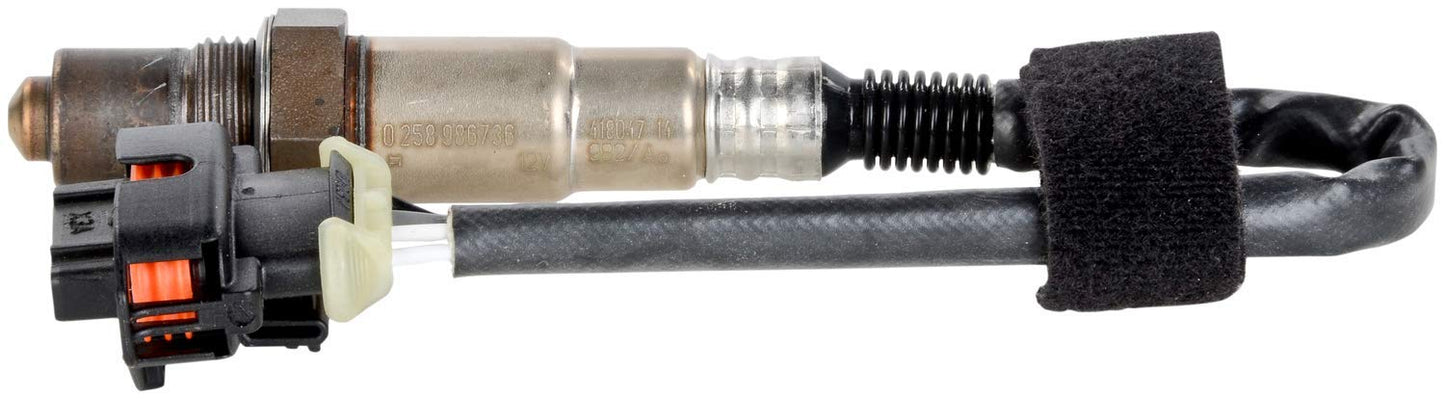 BOSCH 15730 Premium Universal Fit Oxygen Sensor - Compatible with Select Acura, Audi, Buick, Cadillac, Chevrolet, Dodge, GMC, Honda, Hyundai, Infiniti, Jaguar, Jeep, Kia, Mazda, Nissan, Subaru + More