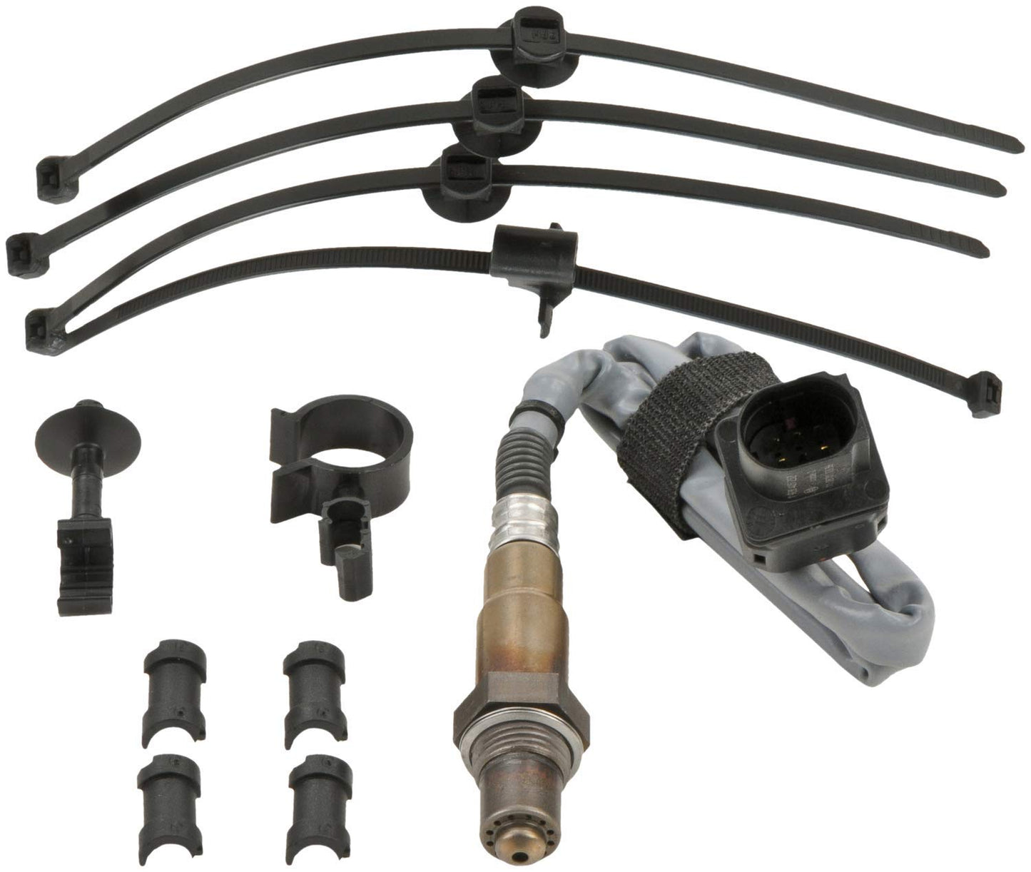 BOSCH 15730 Premium Universal Fit Oxygen Sensor - Compatible with Select Acura, Audi, Buick, Cadillac, Chevrolet, Dodge, GMC, Honda, Hyundai, Infiniti, Jaguar, Jeep, Kia, Mazda, Nissan, Subaru + More