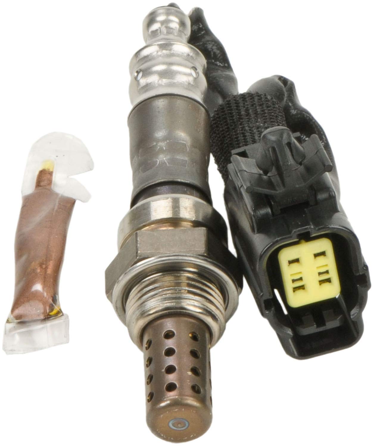 BOSCH 15730 Premium Universal Fit Oxygen Sensor - Compatible with Select Acura, Audi, Buick, Cadillac, Chevrolet, Dodge, GMC, Honda, Hyundai, Infiniti, Jaguar, Jeep, Kia, Mazda, Nissan, Subaru + More