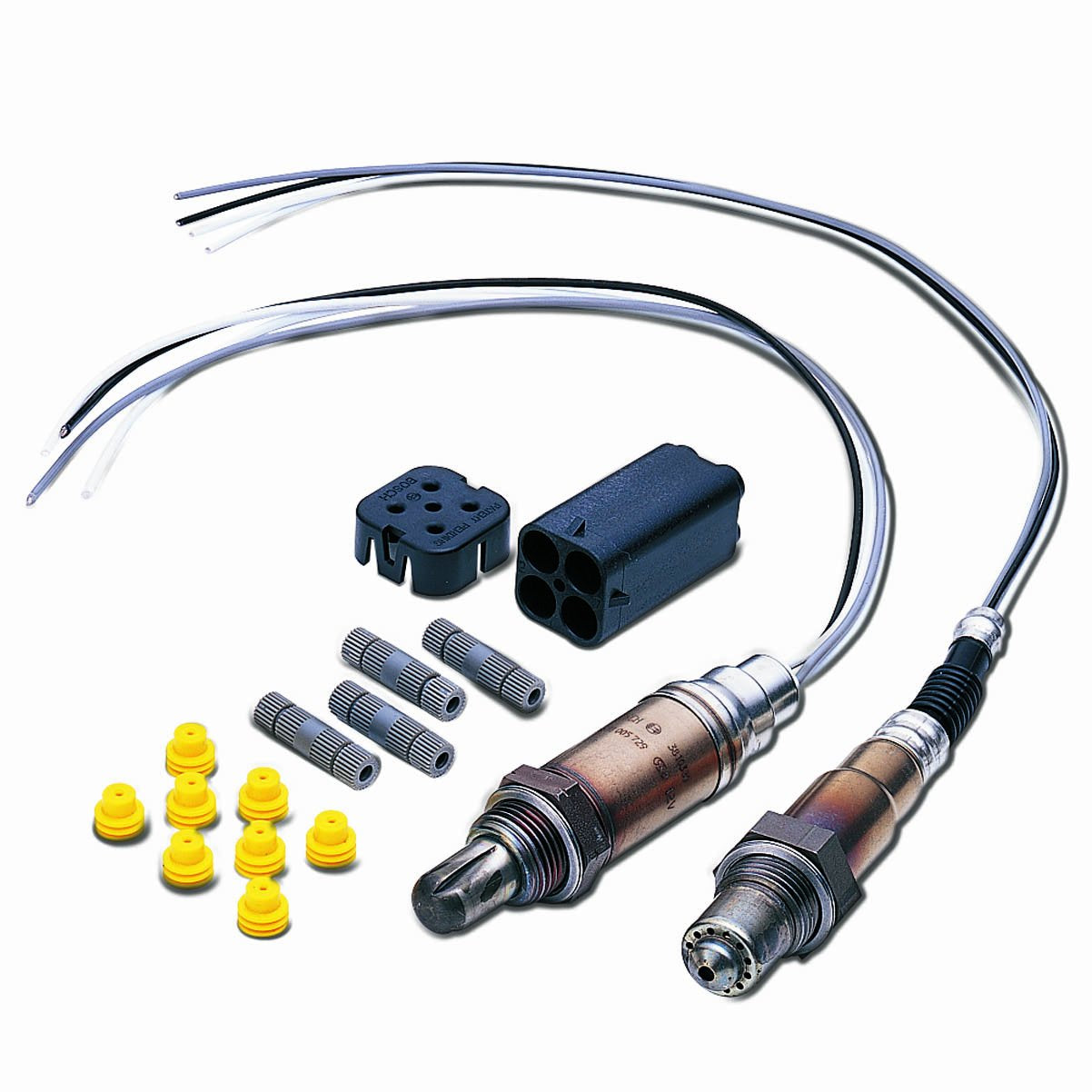 BOSCH 15730 Premium Universal Fit Oxygen Sensor - Compatible with Select Acura, Audi, Buick, Cadillac, Chevrolet, Dodge, GMC, Honda, Hyundai, Infiniti, Jaguar, Jeep, Kia, Mazda, Nissan, Subaru + More